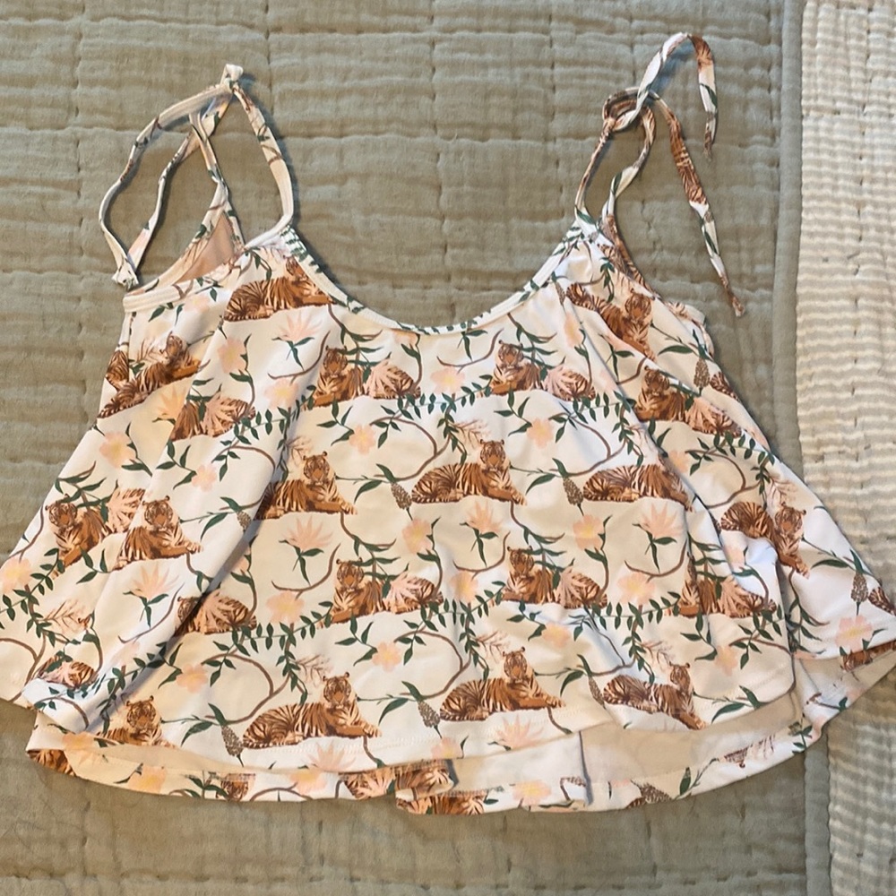 Kortni Jeane Tiger Print Swing Top